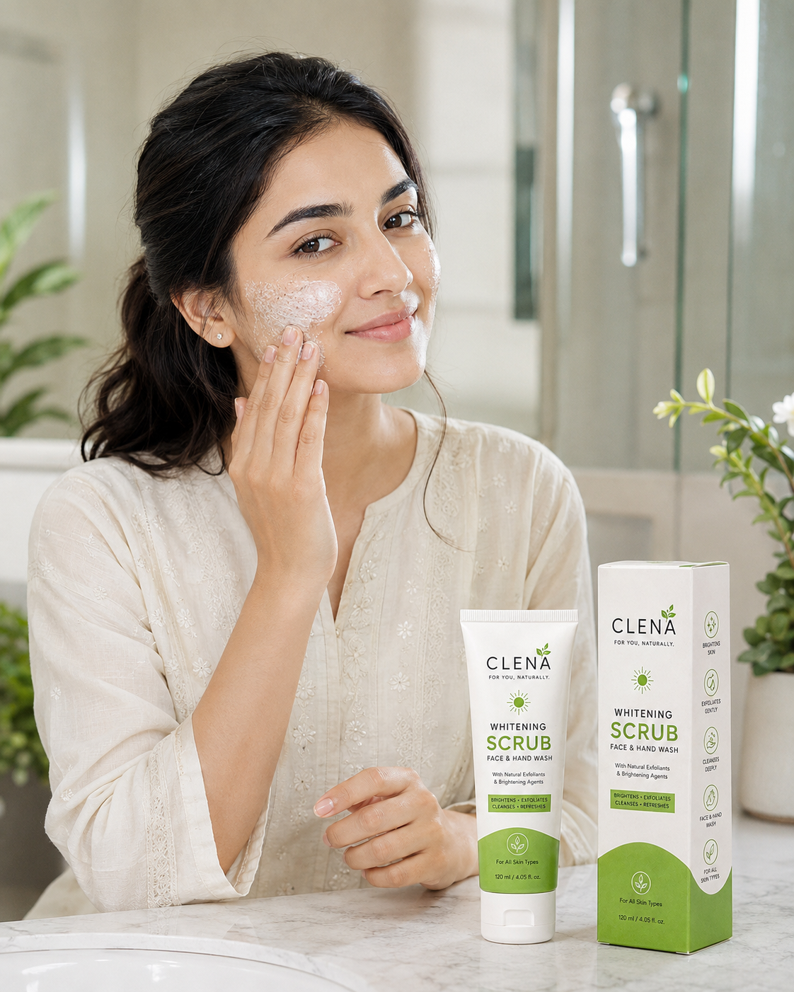 CLENÁ Whitening Scrub Face