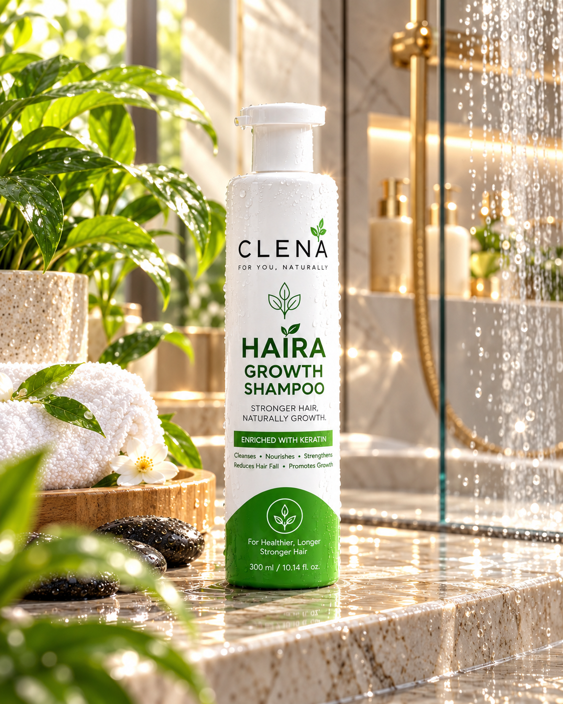CLENÁ Hair Growth Shampoo for Stronger Hair