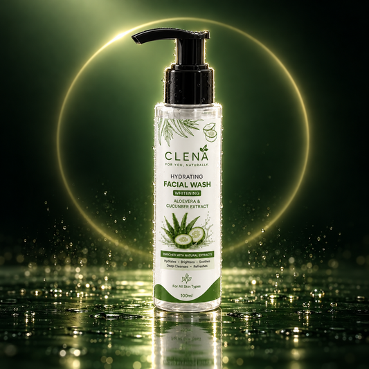 CLENÁ Hydrating & Whitening Facial Wash with Aloe Vera