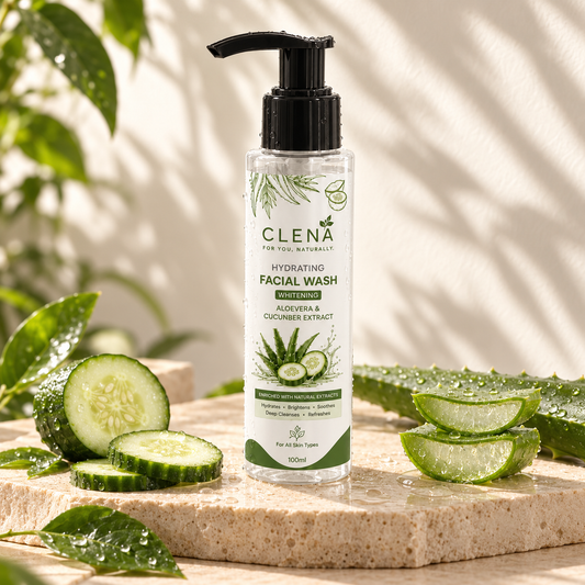 CLENÁ Hydrating & Whitening Facial Wash with Aloe Vera