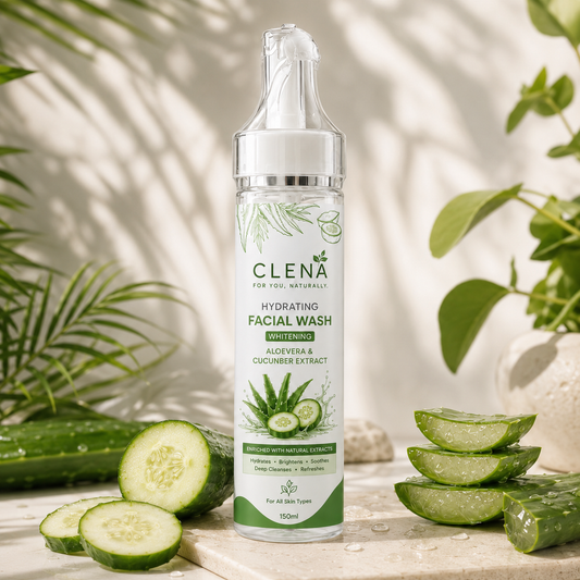 CLENÁ Hydrating & Whitening Facial Wash with Aloe Vera