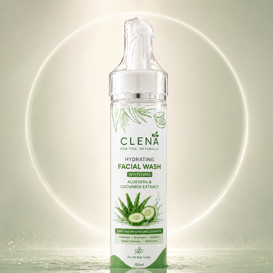 CLENÁ Hydrating & Whitening Facial Wash with Aloe Vera
